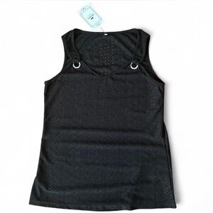 Disclaimer Black Sleeveless Top
